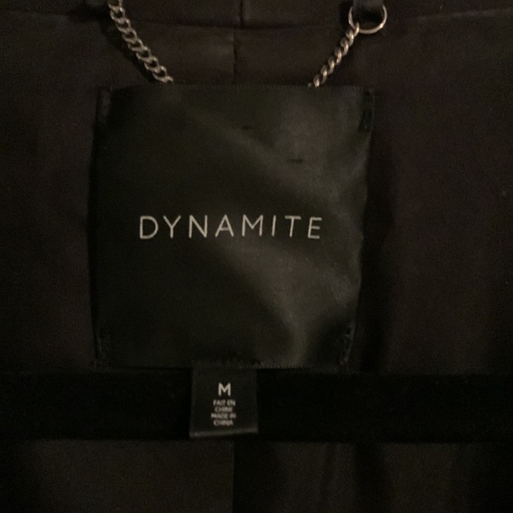 Dynamite Medium Black Single Button Blazer - Picture 2 of 3